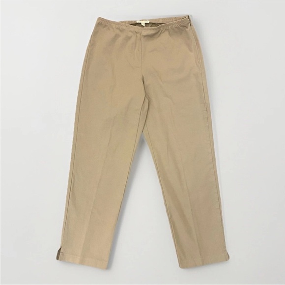 Eileen Fisher Pants - Eileen Fisher Women's Pants Side Zipper Elastic Waist Beige Petite Size PS